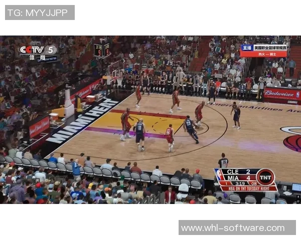 热火与骑士激战正酣球迷闹场引发赛场混乱局面